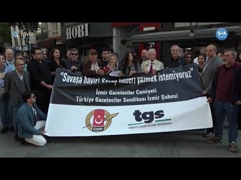 İzmirli gazeteciler İsrail i protesto etti VOA Türkçe YouTube