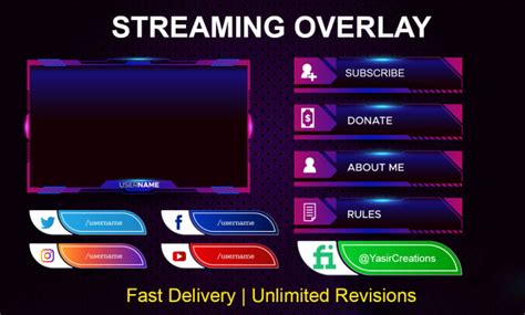 Design Awesome Stream Overlays For Twitch Streamyard Obs By