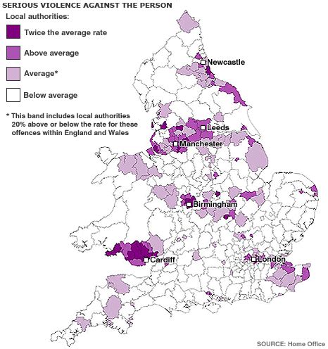 Crime Map in the UK a Great Divide | The House Shop Blog