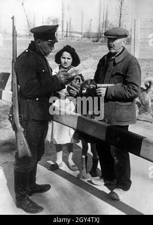 Demarcation Line To Vichy France Stock Photo Alamy