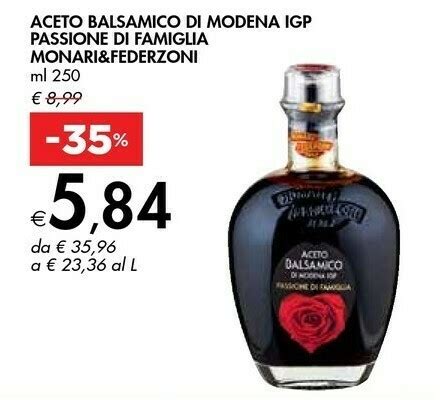 Offerta Monari Federzoni Aceto Balsamico Di Modena IGP Passione Di