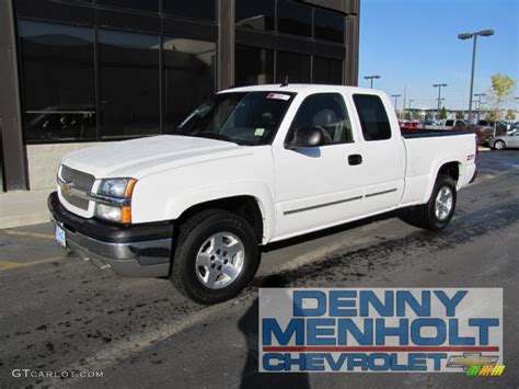 2004 Summit White Chevrolet Silverado 1500 Lt Extended Cab 4x4 55402326 Car