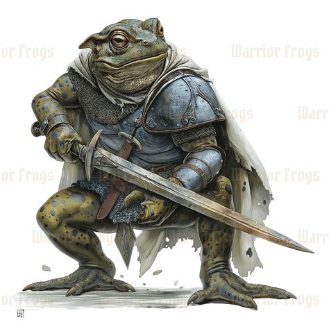 Medieval Frog Warrior Bundle 20 Armored Frogs Animal Knights Frog Png