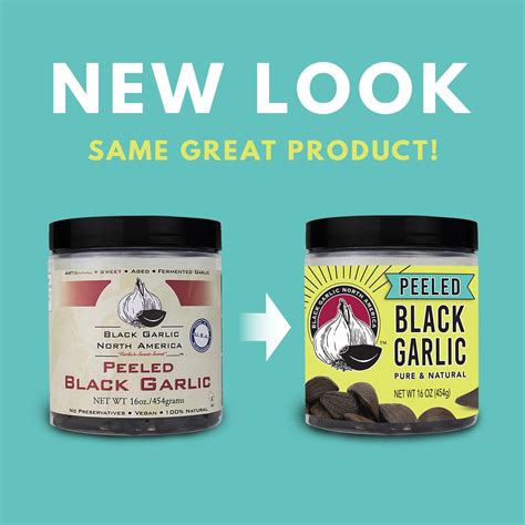 Black Garlic North America™ Buy Peeled Black Garlic 1 Pound 16oz