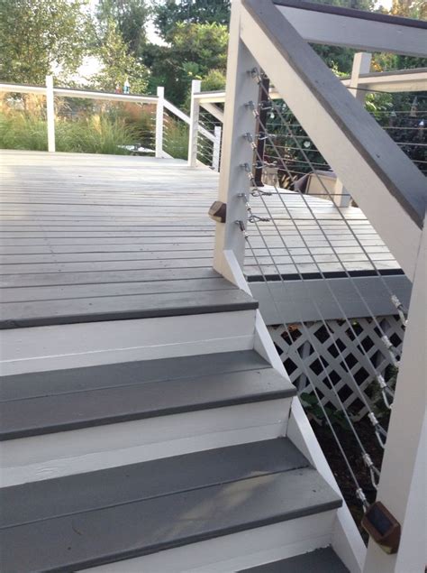 Deck Makeover With Sherwin Williams Flagstone In Solid Stain Cables