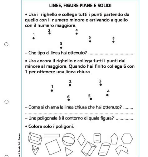 Linee Figure Piane E Solidi Giunti Scuola