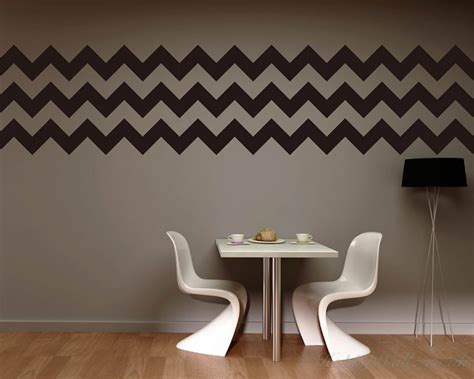 Chevron Stripe Right Angle Wall Pattern Decals