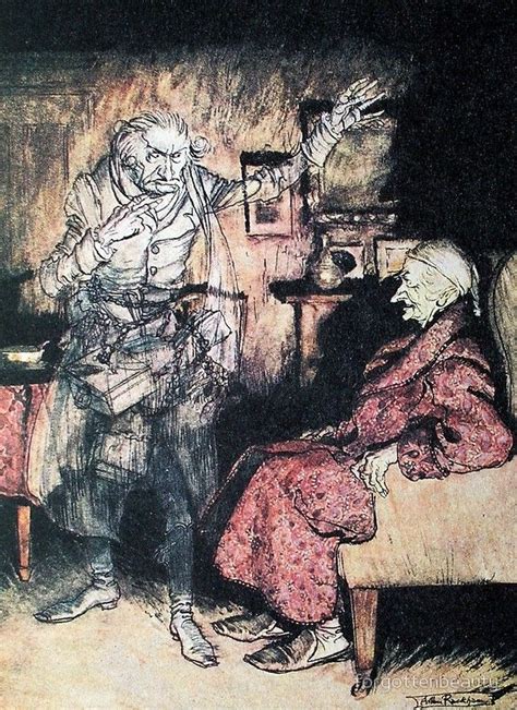 Jacob Marley A Christmas Carol Arthur Rackham Jacob Marley