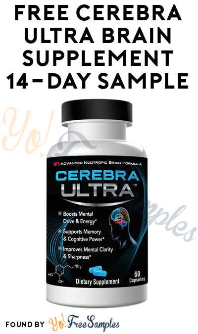 FREE Cerebra Ultra Brain Supplement 14-Day Sample