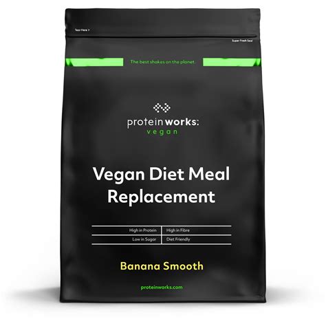 The Protein Works Vegan Diet Meal Replacement Shake - Banana Smooth 2kg