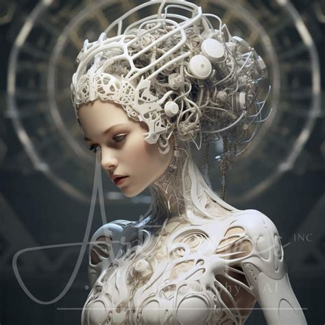 Robot Woman Art, Humanoid Art, Technology, Robot Lady Artwork , Poster ...