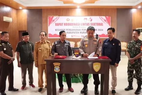 Persiapan Pemilu Pemkab Dan Polres Murung Raya Teken Mou Sinar