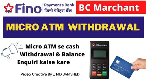 Fino Bank Micro Atm Transaction Fino Payment Bank Micro ATM Kaise Use