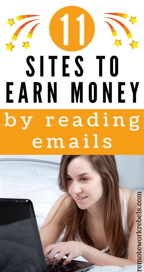 A Girl On Her Laptop With The Title 11 Sites To Earn Money By Reading