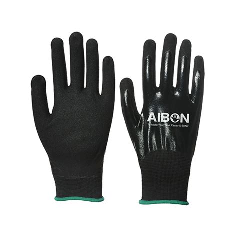 Sandy Finished Nitrile Coated Gloves Aibon