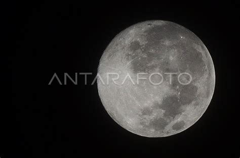 FENOMENA SUPERMOON 2020 ANTARA Foto