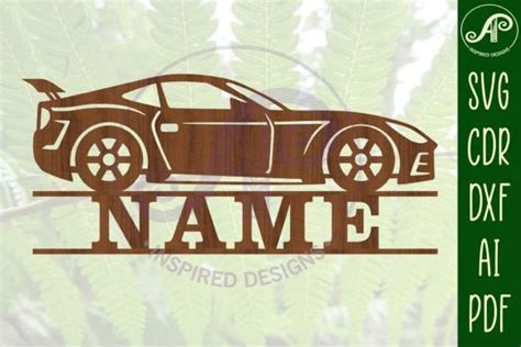 Race Car Name Sign SVG Cut File Graphic by apinspireddesigns · Creative ...