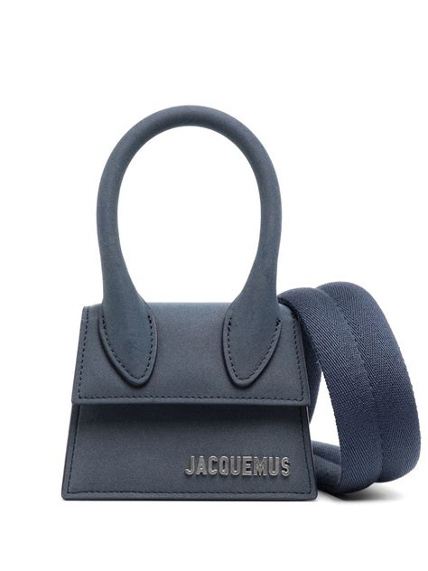 Jacquemus Le Chiquito Leather Crossbody Bag In Blue Modesens