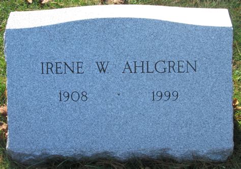 Irene Ada Warner Ahlgren 1908 1999 Find A Grave Memorial