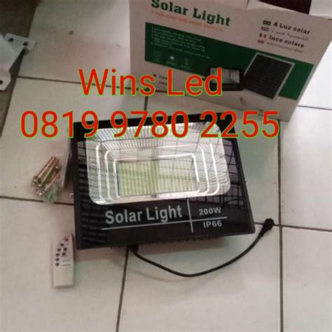 Promo Lampu Sorot Led Tenaga Surya W Tembak Solar Panel Watt