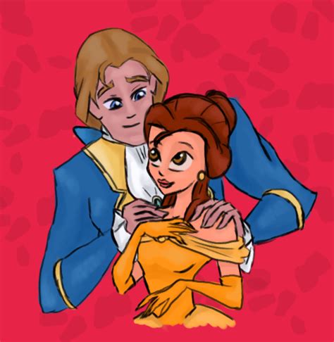 Belle and Adam by LittleladyToph on DeviantArt