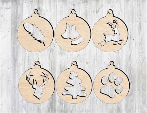 Christmas Tree Decorations This Cnc Files DXF CDR SVG Dxf Etsy