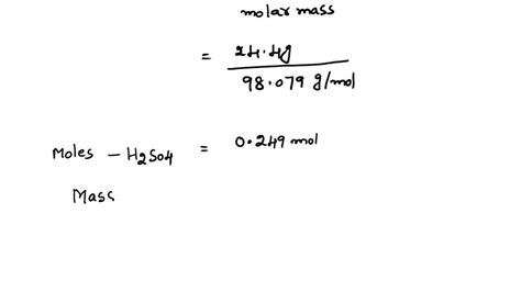 SOLVED: Calculate the molality of a sulfuric acid solution containing ...