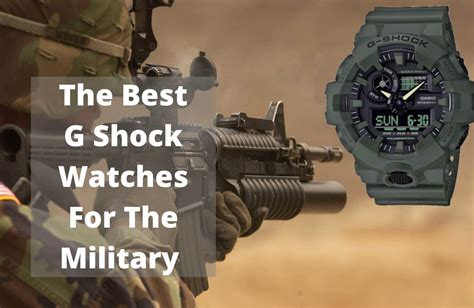 5 Best G Shock Watches For Military Use