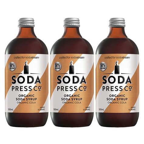 3pk Soda Press Co Organic Soda Syrup 500ml Organic Cola Online Kg Electronic