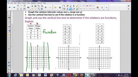 Pre Algebra Lessn 8 1 Relations And Functions Youtube