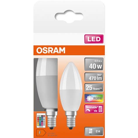 Set Becuri Led Rgb Osram E W Lm Telecomanda