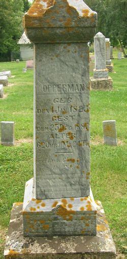 Christian Opperman 1825 1887 Find A Grave Gedenkplek