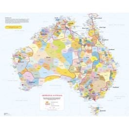 Aiatsis Map Of Indigenous Australia Small Laminated Carto Graphics