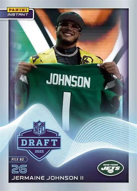 Nfl New York Jets 2022 Instant Draft Night Football Single Card