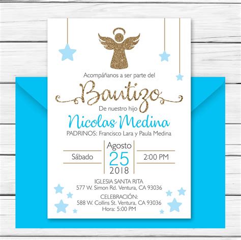 Invitacion Bautizo Angel Oraciones De Bautizo Invitaciones Bautizo Images