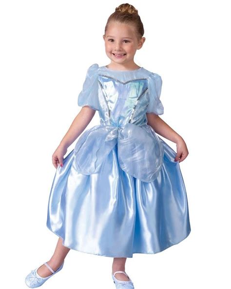 Blue Princess Girls Costume Kids Childrens Fancy Dress Little Girl