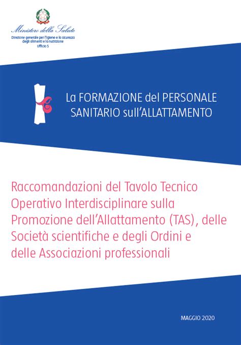 Linee Guida Per La Formazione Degli Operatori Sanitari Tas Mami