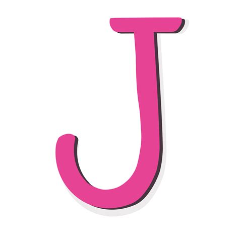 Pink letter J 27722620 PNG