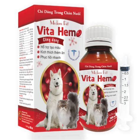 Modern Pet Vita Hemo hỗ trợ tạo máu vitamin cho chó mèo Tiến Thắng Vet