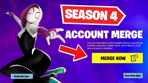 How To Merge Fortnite Accounts Season 4 Youtube