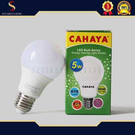 Jual Lampu Led Cahaya 5 Watt Putih Cahaya Terang Original Garansi 1