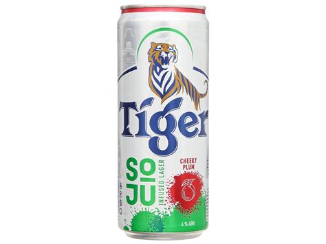 Bia Tiger Soju Infused Lager Cheeky Plum Lon 330ml Siêu Thị Sách