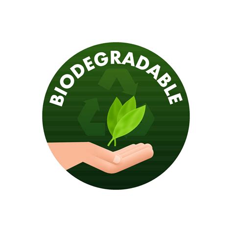 Biodegradable Recyclable Label Bio Recycling Eco Friendly Product