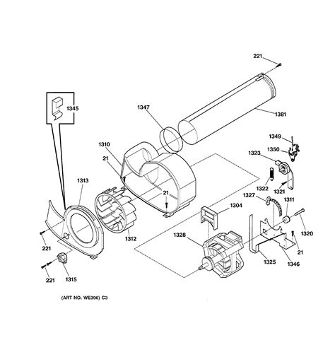 GE Electric Dryer Motor Parts | Model DCL333EY0WW | SearsPartsDirect