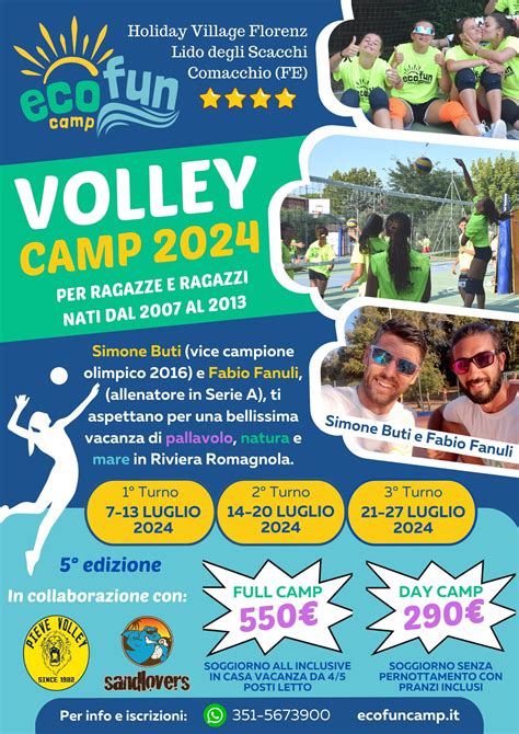 Volley Camp 2024 Il Campo Estivo Pallavolo Con Simone Buti