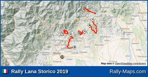 Streckenverlauf Rally Lana Storico 2019 RallyeKarte De