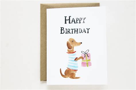 Dachshund Birthday Card – Lydia & Pugs