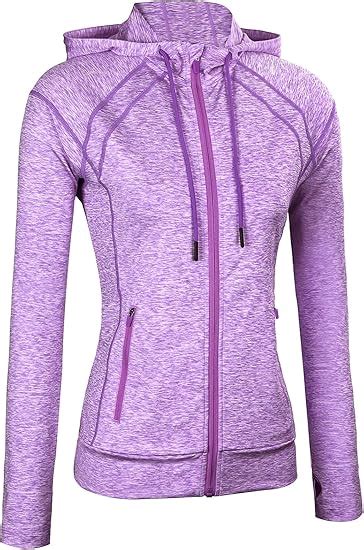 Fastorm Full Zip Workout Yoga Jacket With Thumb Holes