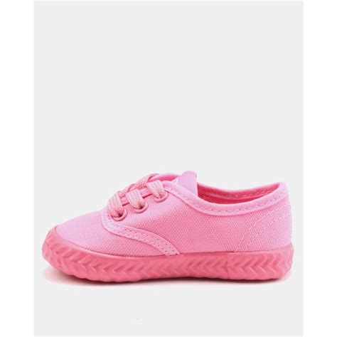 Tomy Takkies Tomy Takkies Infants Original Lace Up Sneakers Pink