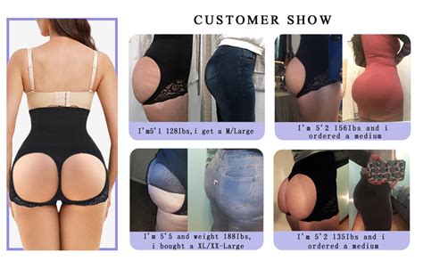 Nebility Women Butt Lifter Body Shaper Panty Tummy Control Hi Waisted